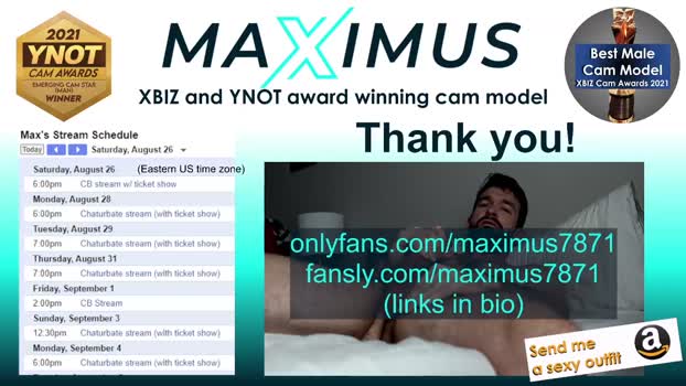 maximus_787  26-08-2023 video lush