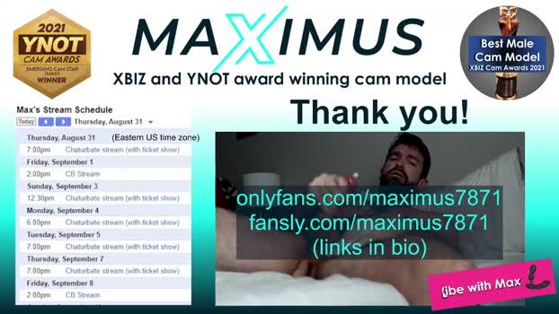 maximus_787  31-08-2023 video Webcam