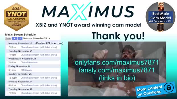 maximus_787  21-11-2023 video prettyface